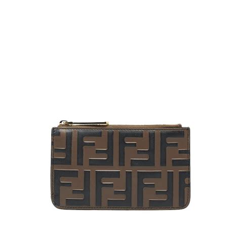 fendi zucca coin pouch|how to authenticate fendi handbag.